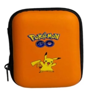 Portofel Pokemon Go Pikachu portocaliu, pentru 50 cartonase, 10.5 x 16 cm