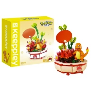 Set de construcție Pokémon, Charmander, 224 piese, creativ, 6 ani