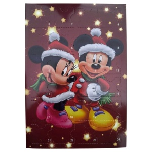 Calendar Advent de Craciun, Disney, 24 figurine, rosu