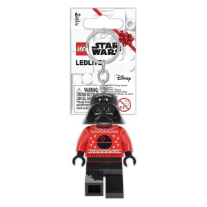 LEGO® Star Wars - Breloc cu lanterna LED, Darth Vader Winter Edition