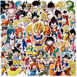 Set 50 stickere Dragon Ball, multicolor