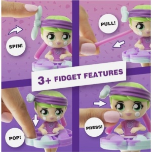 Papusi Pop It, Fashion Fidgets, set mini-dolluri cu functii tactile, multicolor, 7 ani - Img 3