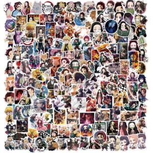 Set 50 stickere Demon Slayer, multicolor