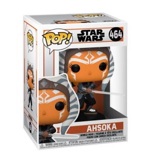 Figurina Funko POP! Star Wars Mandalorian - Ahsoka, cu sabie (Bobble-Head)
