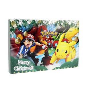 Calendar Advent de Craciun, Pokemon, 24 figurine, verde