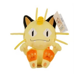 Jucarie de plus Pokemon Meowth, 25 cm