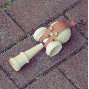 Suport pentru kendama din piele, maro - Img 5