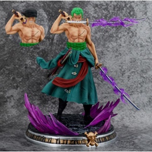Figurina One Piece Roronoa Zoro, 2 fete, 21 cm - Img 3