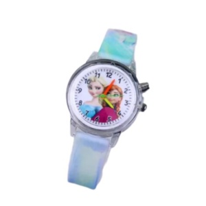 Ceas pentru copii Disney Frozen Elsa & Anna cu luminite, albastru