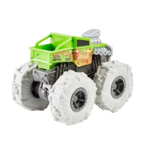 Masinuta Hot Wheels Monster Trucks - Twisted Treadz, Bone Shaker, 1:43 - Img 3