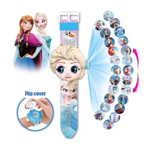 Ceas pentru copii Frozen cu proiector, Elsa - Img 2