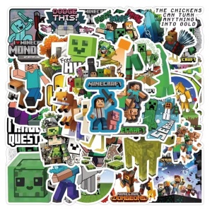 Set 100 stickere Minecraft, diferite caractere - Img 2