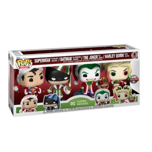 Set 4 Figurine Funko POP Heroes DC Holiday