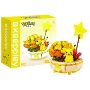 Set de construcție Pokémon, Pikachu, 224 piese, multicolor