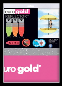 Husa pentru masa de calcat EUROGOLD Professional, Reflector, 130x48 cm, DC48F3R Pink, bumbac