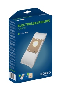 Sac aspirator Perfect Bag Worwo ELMB01, 4 saci + 1 filtru aspiratie, pentru aspiratoare Electrolux Philips - Img 2
