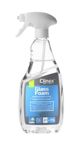 Spuma pentru curatat geamuri, Clinex Glass Foam, 650 ml