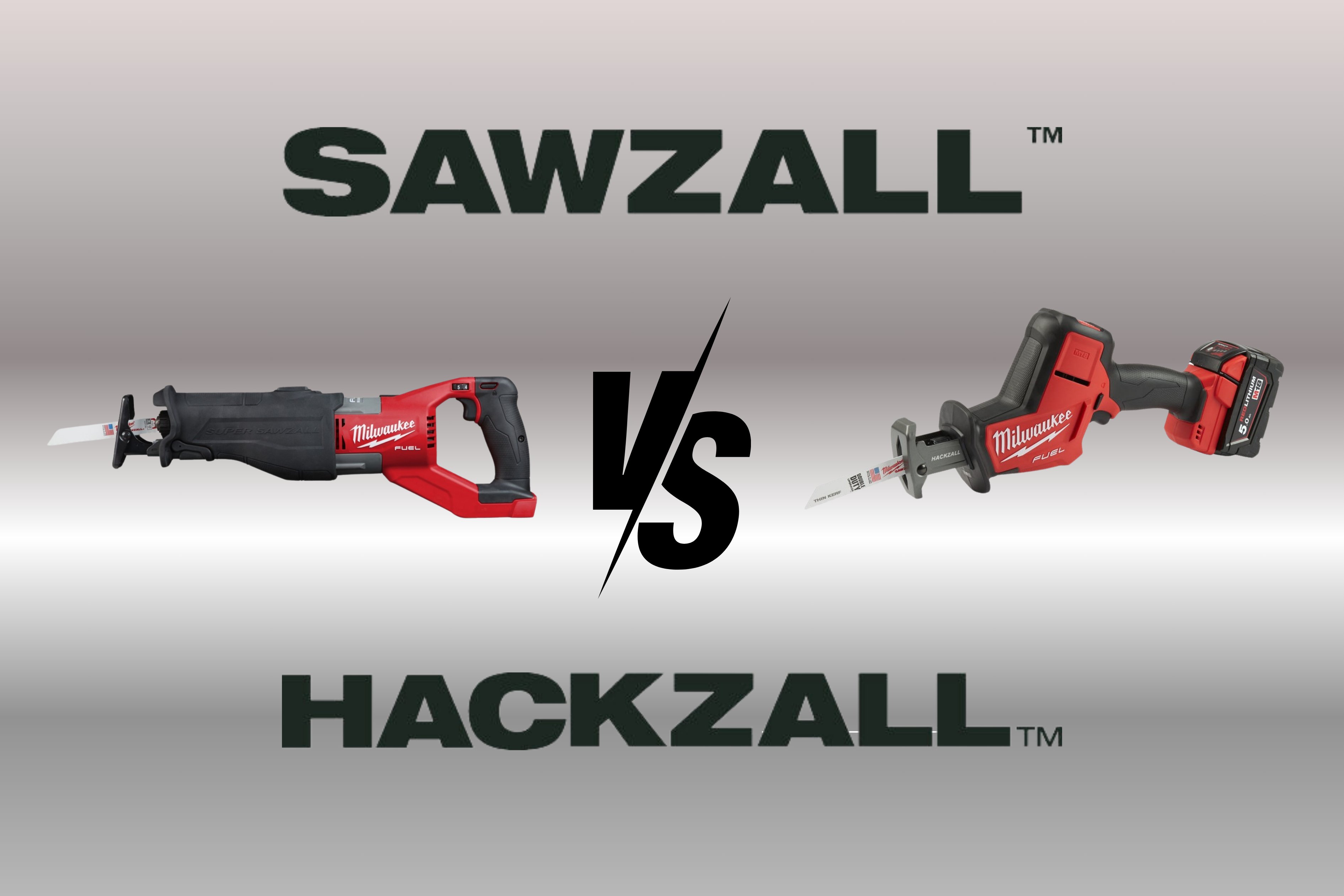 HACKZALL™ vs. SAWZALL™ : ce fierastrau sabie sa alegi?