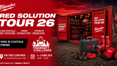 Milwaukee RED SOLUTION TOUR 2026 ajunge la Pro Tools Constanta