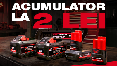 Acumulator Milwaukee la doar 2 lei. Profită de noua campanie Redemption Classic!