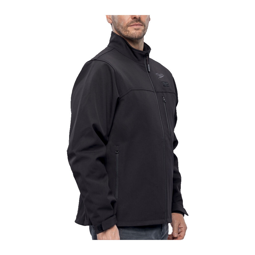 Jacheta neagra premium incalzita M12 HJBL6-0 S-XXXL HEXON, 5 zone