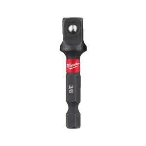 Adaptor pentru chei tubulare SHOCKWAVE IMPACT DUTY de la 1/4" HEX - 3/8" patrat , 50 mm lungime, Milwaukee, cod 4932478054