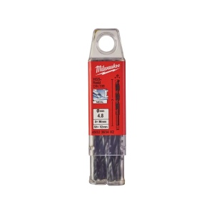 Burghie pentru metal Milwaukee HSS roluite, diametru 4,8 mm (10 buc,), cod 4932363482 - Img 3