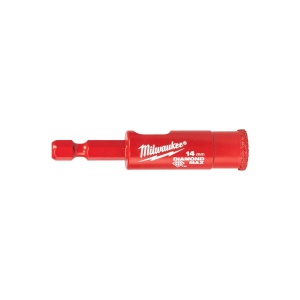 Carota (burghiu) de 14 mm DIAMOND MAX pentru gaurire umeda / uscata, prindere 1/4" HEX, Milwaukee, cod 4932498346