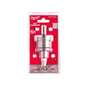Carota din otel inoxidabil TCT, diametru 40 mm, adancime max 25 mm, Milwaukee, cod 4932479045 - Img 2