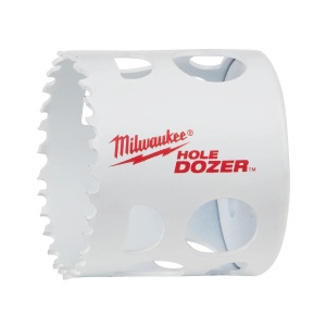 Carota TCT HOLE DOZER cu dinti din carbura, diametru 54 mm, 41 mm adancime max taiere, Milwaukee, cod 49560722