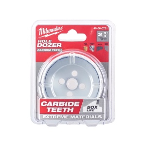 Carota TCT HOLE DOZER cu dinti din carbura, diametru 70 mm, adancime max 41 mm, Milwaukee, cod 49560731 - Img 2