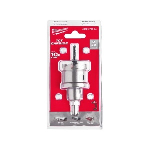 Carota TCT pentru otel inoxidabil, diametru 38 mm, adancime max 25 mm, Milwaukee, cod 4932479044 - Img 2