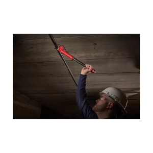 Cheie (cleste) reglabila pentru tevi, lungime 250/450/600 mm, deschidere max falci 63 mm, Milwaukee, cod 48227314 - Img 2