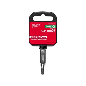 Cheie tubulara cu bit direct in cap, prindere 1/4" HEX, varf T25, Milwaukee, cod 4932480796 - Img 2