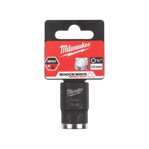 Cheie tubulara de impact Milwaukee SHOCKWAVE 1/2", scurta, 14 mm, Milwaukee, cod 4932478039 - Img 2