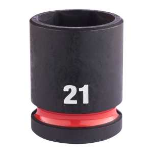 Cheie tubulara de impact SHOCKWAVE IMPACT DUTY 1/2" patrat, scurta, marime 21 mm, Milwaukee, cod 4932480315