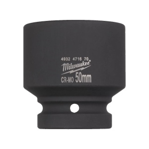 Cheie tubulara de impact SHOCKWAVE IMPACT DUTY 1" patrat, scurta, marime 50 mm, Milwaukee, cod 4932471670