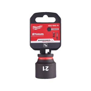 Cheie tubulara de impact SHOCKWAVE IMPACT DUTY 3/8" patrat, scurta, marime 21 mm, Milwaukee, cod 4932480278 - Img 2