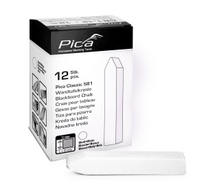 Creta forestiera 12buc Pica Classic 581, alb, 13 mm, 90 mm, PICA, cod 581-12