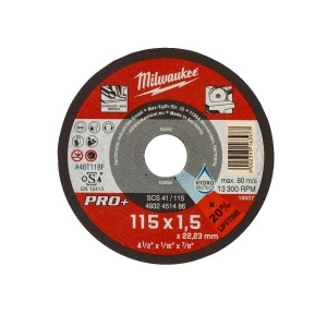 Disc debitare metal SCS 41 / 115 x 1.5 x 22 mm, Milwaukee, cod 4932451486