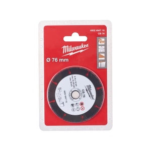 Disc diamantat cu carbura CB 76 mm, diametru interior disc 10 mm, Milwaukee, cod 4932464716 - Img 2