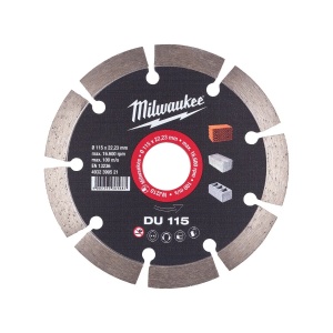 Disc diamantat DU, 115x22.23X2.2 mm, Milwaukee, cod 4932399521