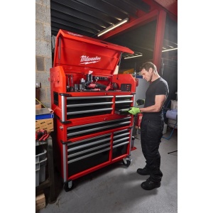 Dulap pentru scule mobil SRC46-1, cu 10 sertare, metalic, 1170 x 562 x 982 mm, Milwaukee, cod 4932478852 - Img 4
