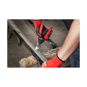 Foarfeca pentru tabla, taiere spre stanga, lungime 260 mm, capacitate taiere 1.0 mm, Milwaukee, cod 48224510 - Img 4