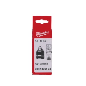 Mandrina fara cheie, cu 2 mansoane, 1.5-13 mm, prindere 1/2" x 20, Milwaukee, cod 4932376533 - Img 2