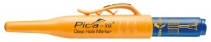 Marker permanent Ink Deep Hole, 1.5 mm, negru / albastru / rosu, PICA
