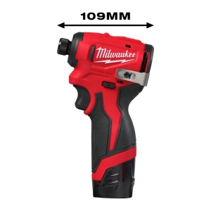 Masina de insurubat compacta cu impact M12 BLIDRC-202C, prindere Hex 1/4", 124 Nm, Milwaukee, cod 4933499690 - Img 3