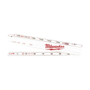 Metru de tamplarie compozit, lungime 2 m, latime lama 15 x 3.20 mm, 10 zale, Milwaukee, cod 4932459301 - Img 4