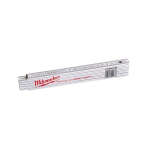 Metru de tamplarie din lemn, lungime 2 m, latime lama 16 x 3.20 mm, 10 zale, Milwaukee, cod 4932459302