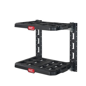 Pachet de rafturi PACKOUT (2 rafturi + 2 sine E-TRACK), max 22kg/raft, 508 x 546 x 447 mm, Milwaukee, cod 4932472127